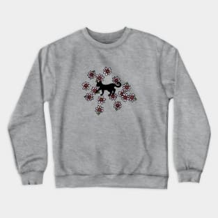 Black Cat Garden Crewneck Sweatshirt